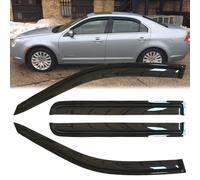 4pcs Original Shatterproof Rain Proof Wind Deflectors for Ford 2006-2012 Fusion, Rain Guards Sets with Tape, Window Visors for Cars, Vent Deflector for