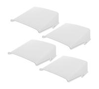 4pcs Outdoor Camera Rain Protector Plastic Security Camera Hood | White, 10.6x10.4x3.8 Inch Size, Dustproof and Rainproof Housing for Exterior Camera Lens Use