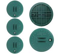 4pcs Outdoor Irrigation Valve Box Cover, 10'' Valve Box Cover, Replacement Accessory, for Garden Pop-up Sprinkler Water Control Box