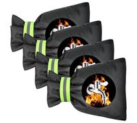 4PCS Outdoor Tap Cover for Winter,Outside Tap Cover Frost Protector with Reflective Strip,Waterproof Thickened Tap Jacket Protects Your Tap from Freezing Bursting