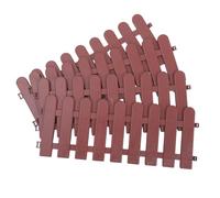 4pcs Outdoor Tortoise Enclosure Fence Modular Pvc Coffee 20x11.8 Inch | Pet Playpen for Rabbits and Small Animals, Ventilated Design, Easy Assembly, Combination Layout