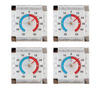 4PCS Outside Self-Adhesive Window Door Thermometer, Weatherproof Outside Thermometer for Windows and Doors, Clear Display Outdoor for Accurate Temperature Reading