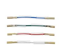 4Pcs Oxygen Free Copper Lead Wires Stereo Headshell Wire Premium Phonograph Turntable Wire Electronic Accessories Copper 41mm