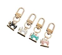 4pcs/pack Antique Sewing Machine Holder with Rhinestone Detail, フリーサイズ