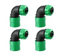 4PCS/Pack Garden Hose Right Angled Adapters Quick Connection ABS Fittings Suitable for Shower Automotive Wash Irrigation PP Materials Hose Elbow Fitting