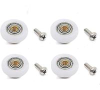 4PCS/Pack Glass Sliding Door Pulleys,For the Bathroom Pan Shower Door Rollers/Runners/Wheels,Strong Load-bearing Capacity, Ultra-quiet (Roller diameter 19mm, YQl03-4Pcs)
