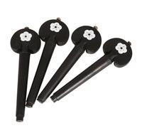 4Pcs/pack Replacement Instrument Wood Tuning Pegs Accessory For Cello String Art Craft Ebony Cello Pegs