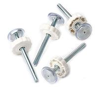 4pcs/pack Steel Core Screw Bolt Nut Staircase Fix Pets Baby Sturdy Gate Install Household Secure Accessory Threaded Spindle Rods For Carlson Pet Gate