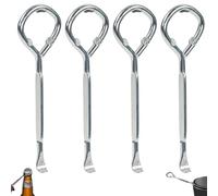 4Pcs Paint Can Opener,Steel Paint Tin Opener Tool,Painter Multifunctional Tools,for Beer Beverage Bucket Tins Most Metal Packages Household or Professional Institution,Easy Clean Resist Rust,112*37mm