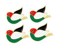4pcs Palestine Bird Lapel Pin, Palestine Palestinian Flag Pins Badge Lapel, Palestine National Dove Eagle Broochs, Support Palestine Badge Souvenir for Suit Hat Clothing Backpack (style7)