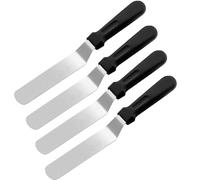 4pcs Palette Knife,Icing Spatula Baking,Stainless Steel Palette Knife Baking,Pallet Knife Baking for Cake Spatula,Thickened Offset Spatula for Home,Bakery,Kitchen Pastry