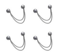 4pcs Pant Clips, Multi-Function Magnetic Trouser Clip, Magnetic Clothing Clips, Clothings Magnet Chain Clip, For Clothings Decoration And Fixing Clothes Pins Decorator, Cardigan, Cuff