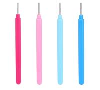 4pcs Paper Quilling Tools, Slotted Curling Pens Paper Flower Rolling Tools for DIY Quilled Creations Card Making Art Crafts Handmade Scrapbooking Supplies (4 Colors)