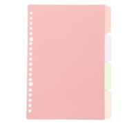 4pcs Pastel Binder Dividers with Tabs PP for School Back to Decor | Waterproof Plastic Pockets, Easy Page Turning, Damage Resistant Pages, Home and School Organization