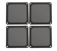 4PCS PC Fan Dust Filter Magnetic Frame 120mm PVC Computer Cooler Fan Dust Filter Mesh Grills for Chicken Coop Vent Fan (Black)