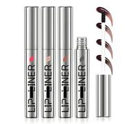 4PCS Peel Off Lip Liner Set, Matte Finish Peel Off Lip Stain Liner, Waterproof Long Lasting Liquid Lipstick Sets, Highly Pigmented Lips Tint Stain, Non-stick Cup Lips Makeup for Women (Set C)