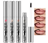 4Pcs Peel off Lip Liner Stain,Peel off Lip Liner Set,Peel off Lip Liner Ta/ttoo Matte Finish Lip Stain,Li/p Liner Ta/ttoo Highly Pigmented Lip Tint Sta/in,Easy Pe/el & Reveal Li/p Sta/in for Women