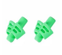 4Pcs Pencil Grips for Handwriting, PVC Rubber Pencil Holder Grip Posture Correction Training Pen Writing Aid Tool (Green)