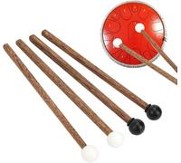 4Pcs Percussion Sticks, 16.5cm Rubber Drum Stick Steel Tongue Drum Mallet Anti-Slip Drum Stick Mallets Percussion Instrument Parts for Child Drummers and Practitioner