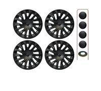 4PCS Performance HubCap Compatible For New Tesla Model 3 Highland 2024 Replacement Wheel Cap Automobile Full Rim Cover 18 Inch Accessories(A matte black)