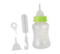 4Pcs Pet Feeding Bottle Silicone Puppy Feeder with Cleaning Brushes Safe Durable Dog Nursing Bottle for Easy Feeding Random Color Design