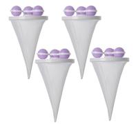 4Pcs Pet Hair Remover for Laundry, Reusable Floating Hair Filtering Mesh Removal, Effective Laundry Hair Catcher, Purple Pet Hair Remover Balls for Washing Machine