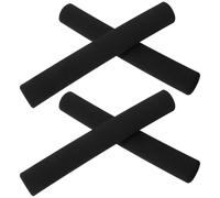 4pcs PET Leash Handle Wrap Sponge Grip Sleeve for Dog Training | Black Foam Sleeve, Non-slip Ergonomic Hold, Fits Rope Leashes for Outdoor Walking and Control
