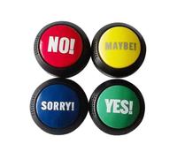 4pcs Pet Squeeze Sound Box Music Box Dog Yes Or No Sound Button Party Supplies Button Buzzer Soundi