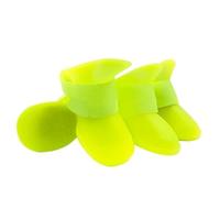 4Pcs Pet WaterProof Rainshoe Anti-slip Rubber Boot For Small Medium Large Dogs Cats Outdoor Shoe Dog Ankle Boots Pet Accessories(21,M)