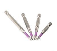 4pcs PH2 Magnetic Batch Head Screwdriver Drill Bits for High Strength Applications