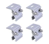 4pcs Photovoltaic Clamps Aluminum Solar Module Fixing Ensures Stability & Safe for Home & Commercial Solar Projects Resistant Fasteners