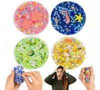 4PCS Picky Pad Skin Picking Fidget Toys, Easter Gifts for Kids, Reusable Sensory Silicone Picky Pad Fidget Toys for Adults, Picking Fidget Pad for Trichotillomania Dermatillomania