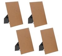 4pcs Picture Frame Backing Board Stand Replacement Black MDF 7.9x5.9