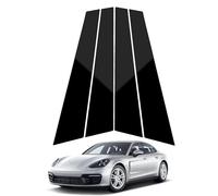 4PCS Pillar Post Trim Kit/Door Window B Pillar Glossy Black Cover Compatible with 2010-2016 Porsche Panamera,Door Pillar Moldings Stickers Set,PC Material,Gloss Black Pillar Posts