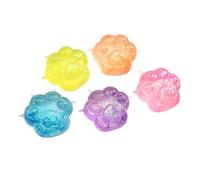 4pcs Pinch Stress Sensory For All Ages Realistic Cat Design In Purple Blue Yellow Soft TPR Material For Desk Home Decor Travel Push Bubble (One Size)