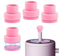 4Pcs Pink Bottle Cap Adapter Magnetic, Good Magnetic Properties Ideal Accessories Supplies, Ensure the Hygiene of Straws Suitable for Travel Daily Life Sports