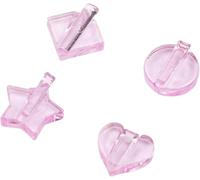 4Pcs Pink Nail Embossed Molds Metal Frame Bending Nail Tool 3D Nail Art Nail Decal Bender Templates Star Heart Nail Art Bending Equipment for Salon and Home DIY Nail Design,False Nails and Accessories