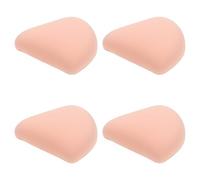 4pcs Pink Powder Puff, Wet Dry Sponge with Finger Strap | Soft PU Material, Comfortable Touch, Smooth Even Finish, Portable Design for Quick Setting at Home