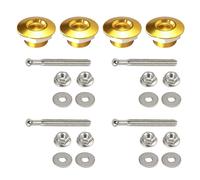 4Pcs Pins Aluminum Car Bumper Pin 25mm Quick Fasteners Bonnet Anti Theft Hood Pin