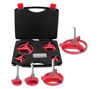 4PCS Pipe Reamer Kit with 3 Square Carbide Insert 1-1/2in 2in 3in 4in Deburring Chamfer Tools for PVC CPVC ABS PP PE
