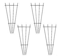 4PCS Plant Support Stakes Metal Trellis For Potted Climbing Plants, Plant Support Frame For Garden Flowers Vine Ivy Tomato Peony Monstera Hydrangeas Roses Vegetables