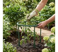 4pcs Plant Support Stakes, Stackable Garden Flower Support, Half Round Plant Stakes for Indoor Plants, Plant Cages for Tomato, Monstera, Peony, Hydrangea, and Climbing Plants