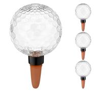 4PCS Plant Watering Globes 500ML Self Watering System with Terracotta Spikes Plant Devices Vacation Automatic Plants Waterer Bulb Slow System for Outdoor Indoor