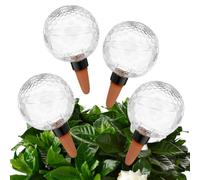 4Pcs Plant Watering Globes, Self Watering Plant Spikes, 500ML Automatic Plants Waterer, Transparent Plants Feeders Drip Water for Indoor Outdoor, Solution for Vacation