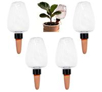 4PCS Plant Watering Globes,Self Watering Plant Spikes,Self Wate-Ring globes With Slow Release Control,with Terracotta Spikes,Vacation Automatic Plant Waterer For Indoor & Outdoor(350 ML/12.35 OZ)