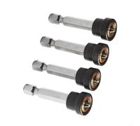 4Pcs Plasterboard Positioning Screwdriver Bits, 50mm Cross Head, Magnetic Drywall Screw Setter for Electric and Cordless Drills（A）
