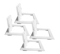4pcs Plastic Bathroom Access Panel White 100x100mm PVC