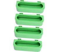 4pcs Plastic Bird Cage Feeding, Compact Versatile Storage, Protective Inner Lining, Stackable Sturdy Design, Space-Saving Construction, Home Organization, Office Desktop Tidy, Kitchen Storage Utility