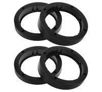 4pcs Plastic Car Door Speaker Spacer Adapter Ring 6.5 Inch 15mm Thick | Hollow Rings Structure with Waterproof Coating, Slanted Design for Trucks and Car Audio Installation