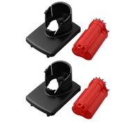 4Pcs Plastic Case Shells for M12 12V 48-11-2411 Battery Replacement, Black + Red Set with Top and Middle Parts